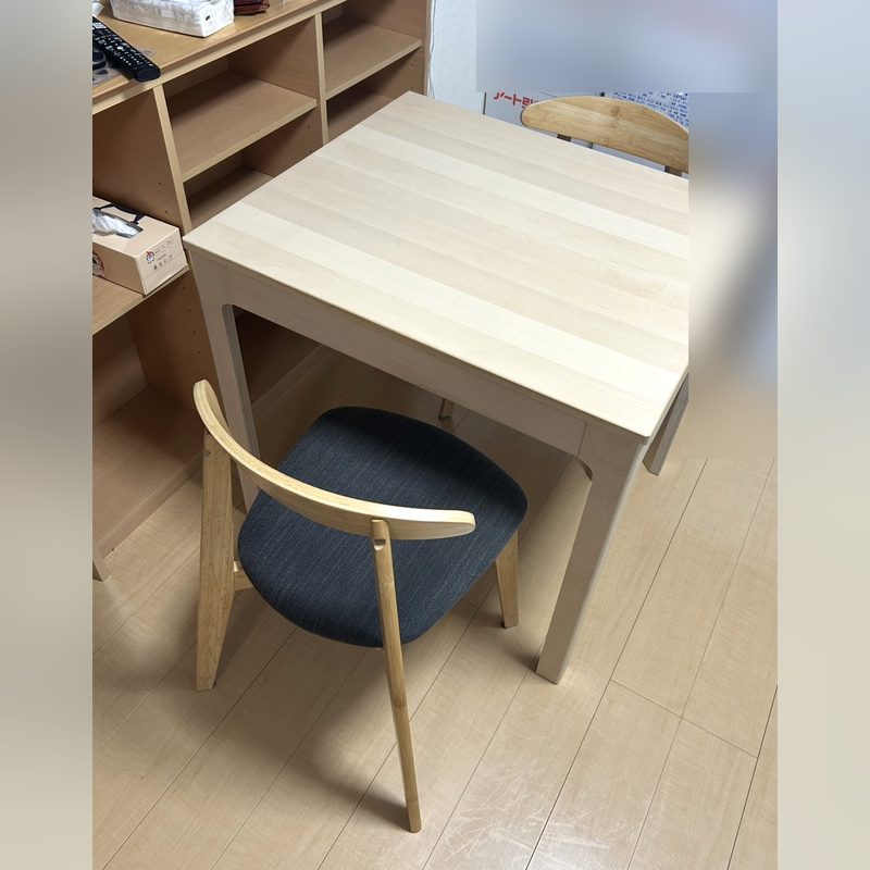ダイニングテーブル＋チェア2脚の買取実績
